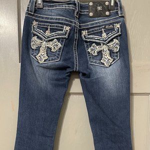 Miss Me Signature Bootcut Cross Jeans with Flap Pockets Size 27 Style JP545284